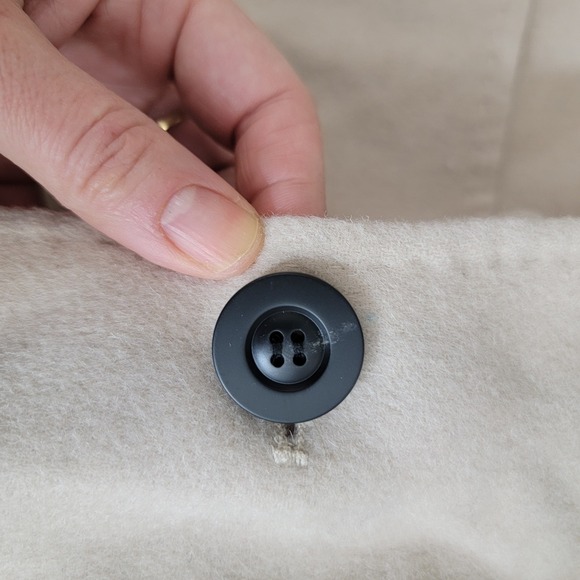 Nap Loungewear Londyn Shawl Collar Oversized Long Coat XXS Merino Wool Cream - Picture 14 of 16